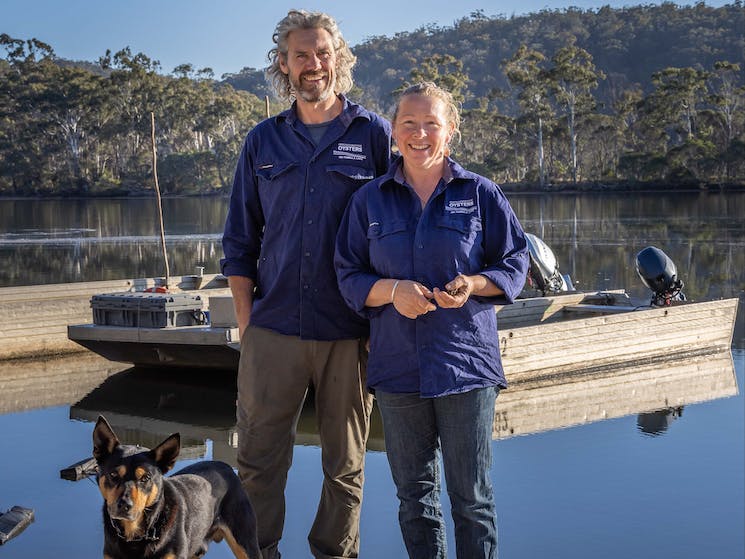 Sue, Greg and Mel have a fabulous farm gate and shop on the foreshore of Pambula Lake